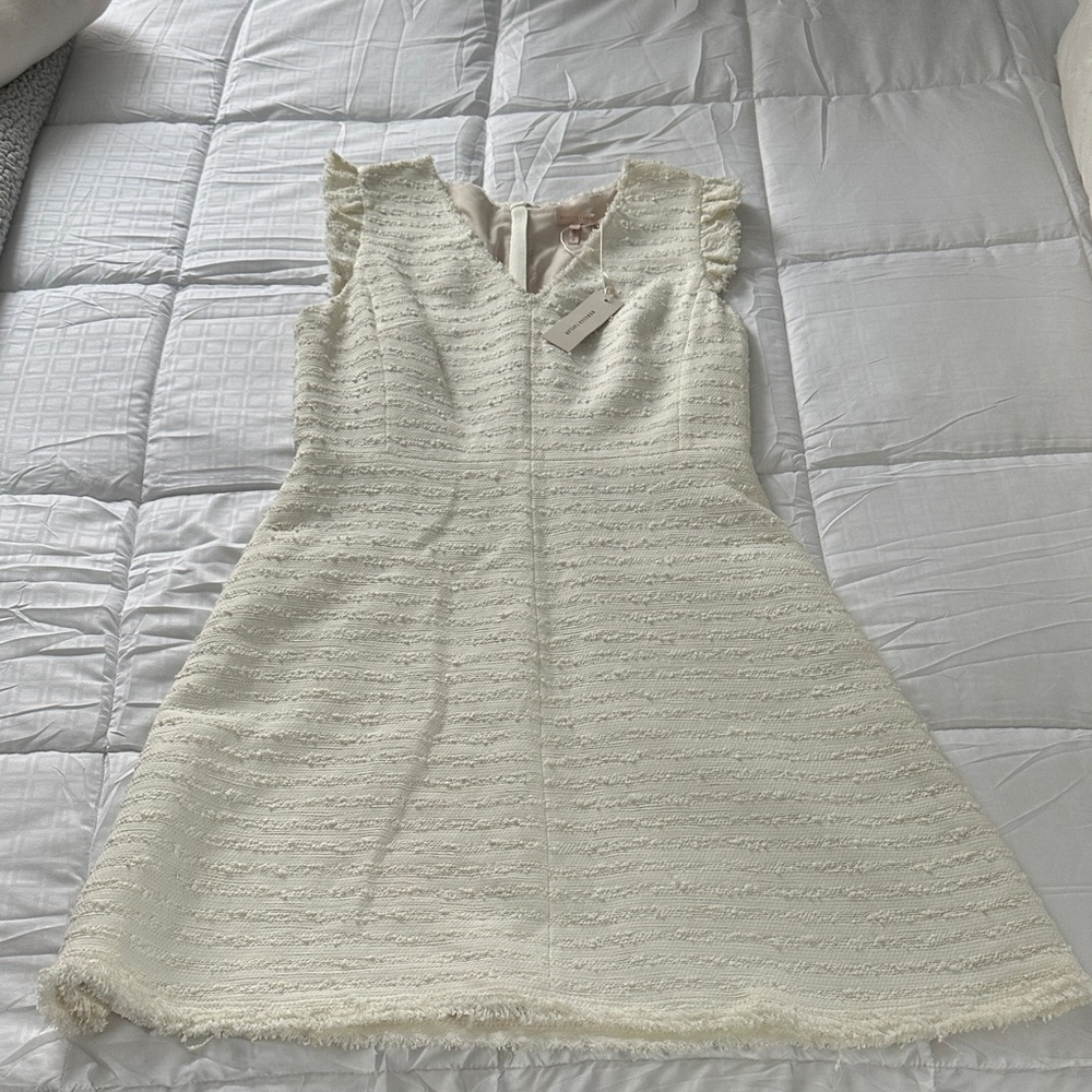 Rebecca Taylor Cream Sleeveless Dress